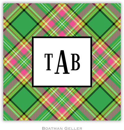 Personalized Coasters by Boatman Geller (Preppy Plaid) Personalized Coasters by Boatman Geller (Preppy Plaid)