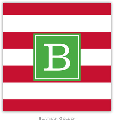 Personalized Coasters by Boatman Geller (Awning Stripe Red Preset) Personalized Coasters by Boatman Geller (Awning Stripe Red Preset)