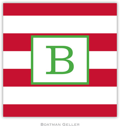 Personalized Coasters by Boatman Geller (Awning Stripe Red) Personalized Coasters by Boatman Geller (Awning Stripe Red)