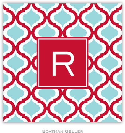 Personalized Coasters by Boatman Geller (Kate Red & Teal) Personalized Coasters by Boatman Geller (Kate Red & Teal)