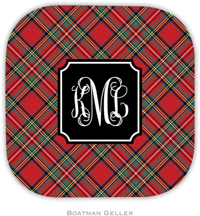 Personalized Hardbacked Coasters by Boatman Geller (Plaid Red Preset) Personalized Hardbacked Coasters by Boatman Geller (Plaid Red Preset)