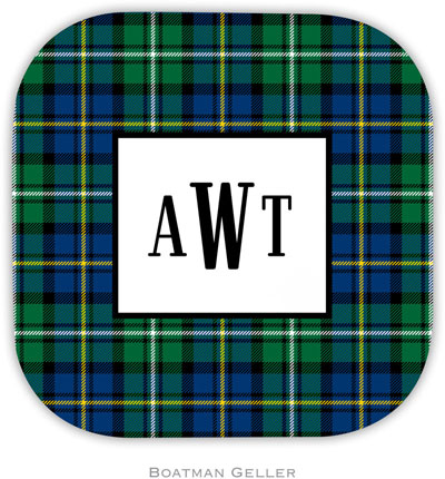 Personalized Hardbacked Coasters by Boatman Geller (Black Watch Plaid) Personalized Hardbacked Coasters by Boatman Geller (Black Watch Plaid)