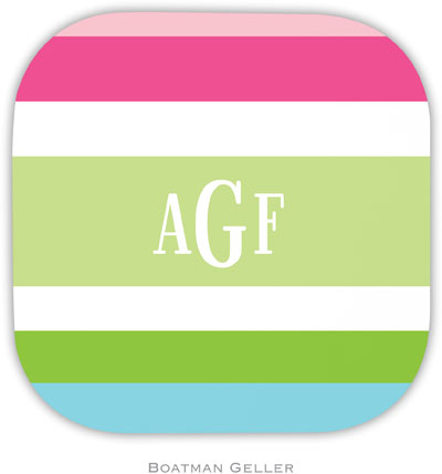 Personalized Hardbacked Coasters by Boatman Geller (Espadrille Preppy)