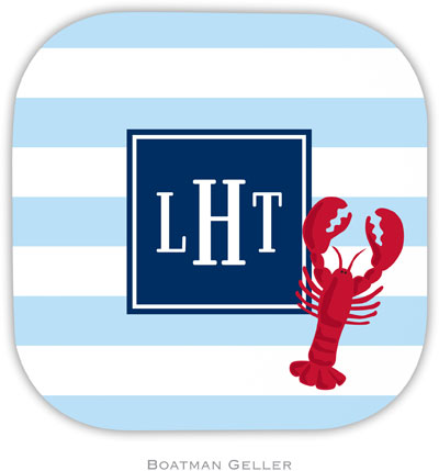 Personalized Hardbacked Coasters by Boatman Geller (Stripe Lobster Preset) Personalized Hardbacked Coasters by Boatman Geller (Stripe Lobster Preset)
