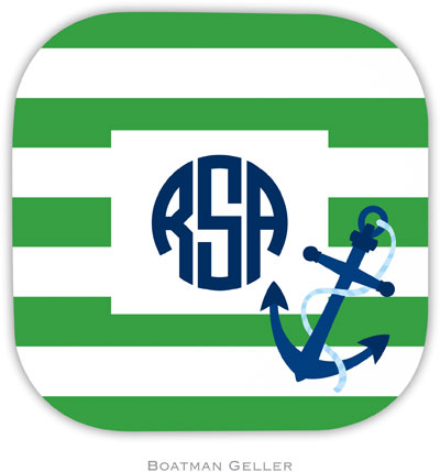 Personalized Hardbacked Coasters by Boatman Geller (Stripe Anchor) Personalized Hardbacked Coasters by Boatman Geller (Stripe Anchor)