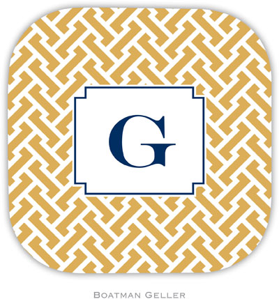 Personalized Hardbacked Coasters by Boatman Geller (Kate Tangerine & Raspberry) Personalized Hardbacked Coasters by Boatman Geller (Kate Tangerine & Raspberry)