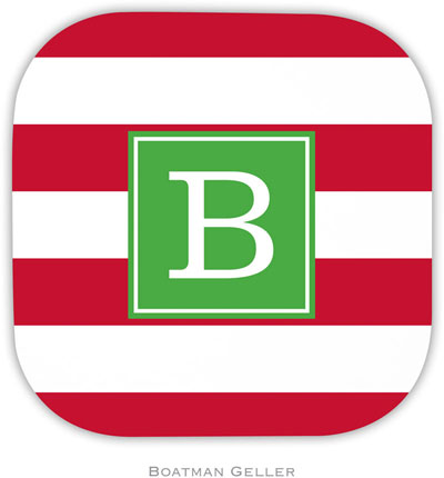Personalized Hardbacked Coasters by Boatman Geller (Awning Stripe Red Preset) Personalized Hardbacked Coasters by Boatman Geller (Awning Stripe Red Preset)