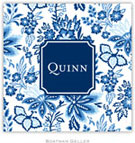 Personalized Coasters by Boatman Geller (Classic Floral Blue Preset)