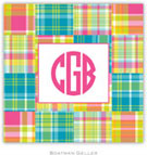 Personalized Coasters by Boatman Geller (Madras Patch Bright)