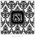 Personalized Coasters by Boatman Geller (Madison Damask White with Black)