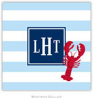 Personalized Coasters by Boatman Geller (Stripe Lobster Preset)