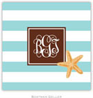 Personalized Coasters by Boatman Geller (Stripe Starfish Preset)