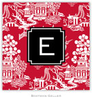 Personalized Coasters by Boatman Geller (Chinoiserie Red Preset)