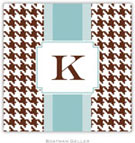 Personalized Coasters by Boatman Geller (Alex Houndstooth Chocolate)