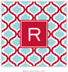 Personalized Coasters by Boatman Geller (Kate Red & Teal)