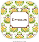 Personalized Hardbacked Coasters by Boatman Geller (Pineapple Repeat)