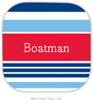 Personalized Hardbacked Coasters by Boatman Geller (Espadrille Nautical)