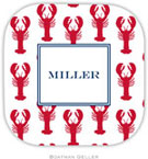 Personalized Hardbacked Coasters by Boatman Geller (Lobsters Red)