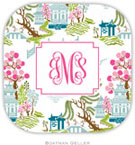 Personalized Hardbacked Coasters by Boatman Geller (Chinoiserie Spring)