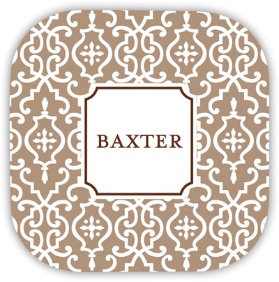 Create-Your-Own Personalized Hardbacked Coasters by Boatman Geller (Wrought Iron)