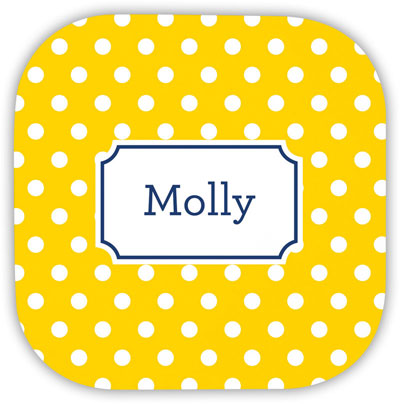 Create-Your-Own Personalized Hardbacked Coasters by Boatman Geller (Polka Dot)