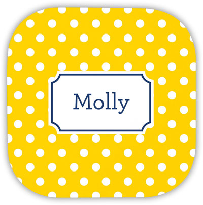 Create-Your-Own Personalized Hardbacked Coasters by Boatman Geller (Polka Dot) Create-Your-Own Personalized Hardbacked Coasters by Boatman Geller (Polka Dot)