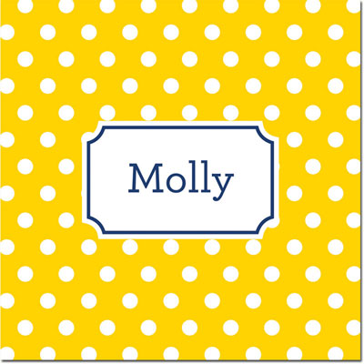 Create-Your-Own Personalized Coasters by Boatman Geller (Polka Dot)