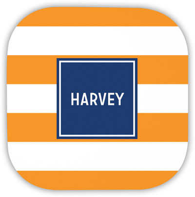 Create-Your-Own Personalized Hardbacked Coasters by Boatman Geller (Awning Stripe)