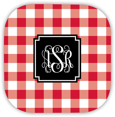Create-Your-Own Personalized Hardbacked Coasters by Boatman Geller (Classic Check)
