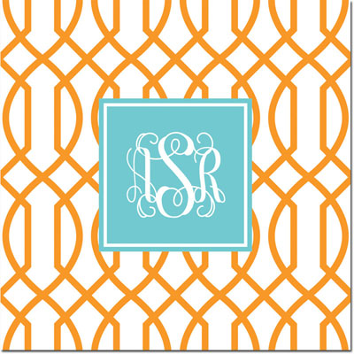 Create-Your-Own Personalized Coasters by Boatman Geller (Trellis Reverse)