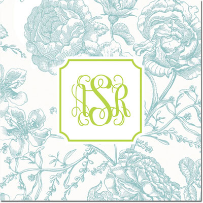 Create-Your-Own Personalized Coasters by Boatman Geller (Floral Toile)