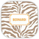 Create-Your-Own Personalized Hardbacked Coasters by Boatman Geller (Zebra)