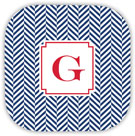 Create-Your-Own Personalized Hardbacked Coasters by Boatman Geller (Herringbone)