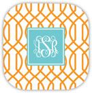 Create-Your-Own Personalized Hardbacked Coasters by Boatman Geller (Trellis Reverse)