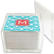Dabney Lee Personalized Coasters - Seashells