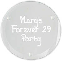 Desmond Laser Engraved Glass Coasters (Set of 4) by Embossed Graphics