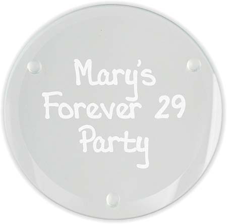 Desmond Laser Engraved Glass Coasters (Set of 4) by Embossed Graphics