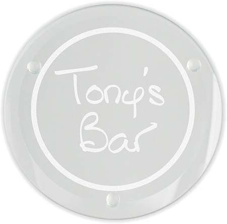 Mystique Laser Engraved Glass Coasters (Set of 4) by Embossed Graphics