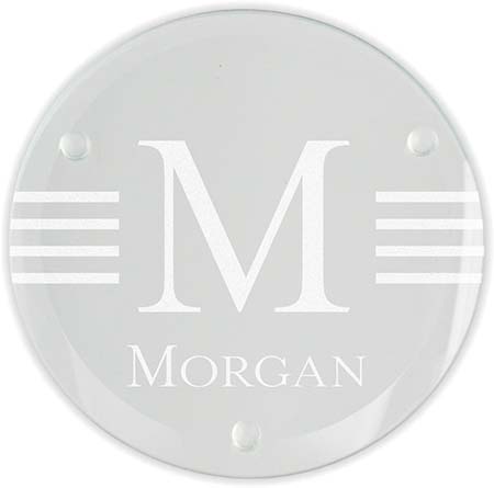 Millport Laser Engraved Glass Coasters (Set of 4) by Embossed Graphics