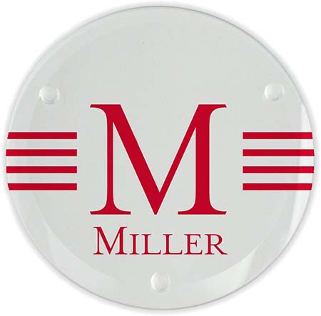 Millport Glass Coasters (Set of 4) by Embossed Graphics