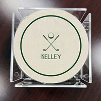 Golf Coasters by Three Bees