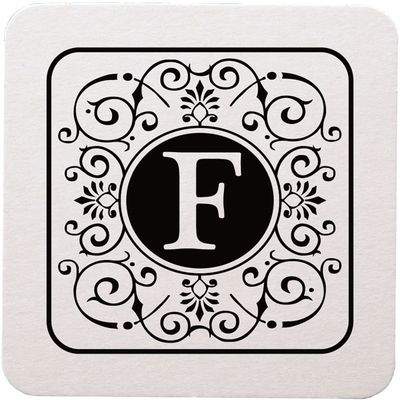 Tuscany Initial Coasters - F Tuscany Initial Coasters - F