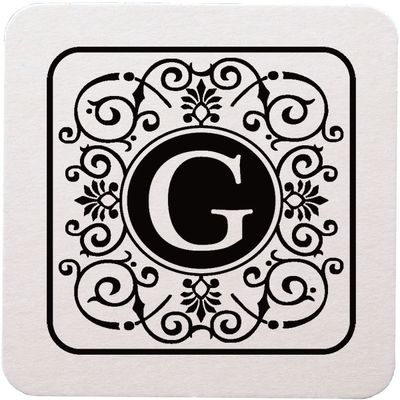 Tuscany Initial Coasters - G Tuscany Initial Coasters - G