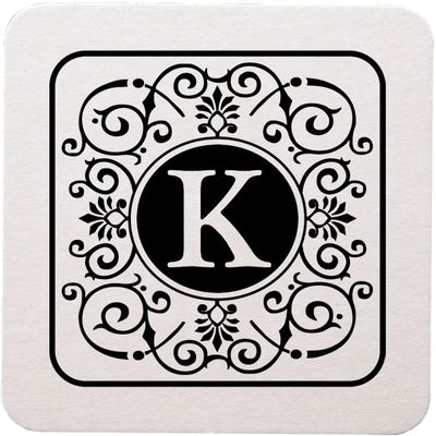 Tuscany Initial Coasters - K Tuscany Initial Coasters - K