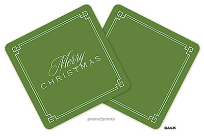 PicMe Prints - Coasters (Classic Border Cilantro Standard)