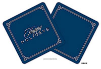 PicMe Prints - Coasters (Classic Border Navy Standard)