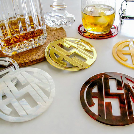 Acrylic Coasters - set of 4