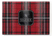 Personalized Rectangle Cutting Boards by Carlson Craft (Family Plaid)
