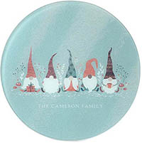 Personalized Round Cutting Boards by Carlson Craft (Gnome for Christmas)