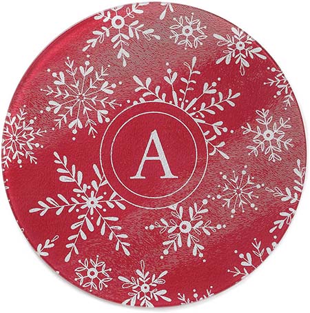 Personalized Round Cutting Boards by Carlson Craft (Personalized Snow)